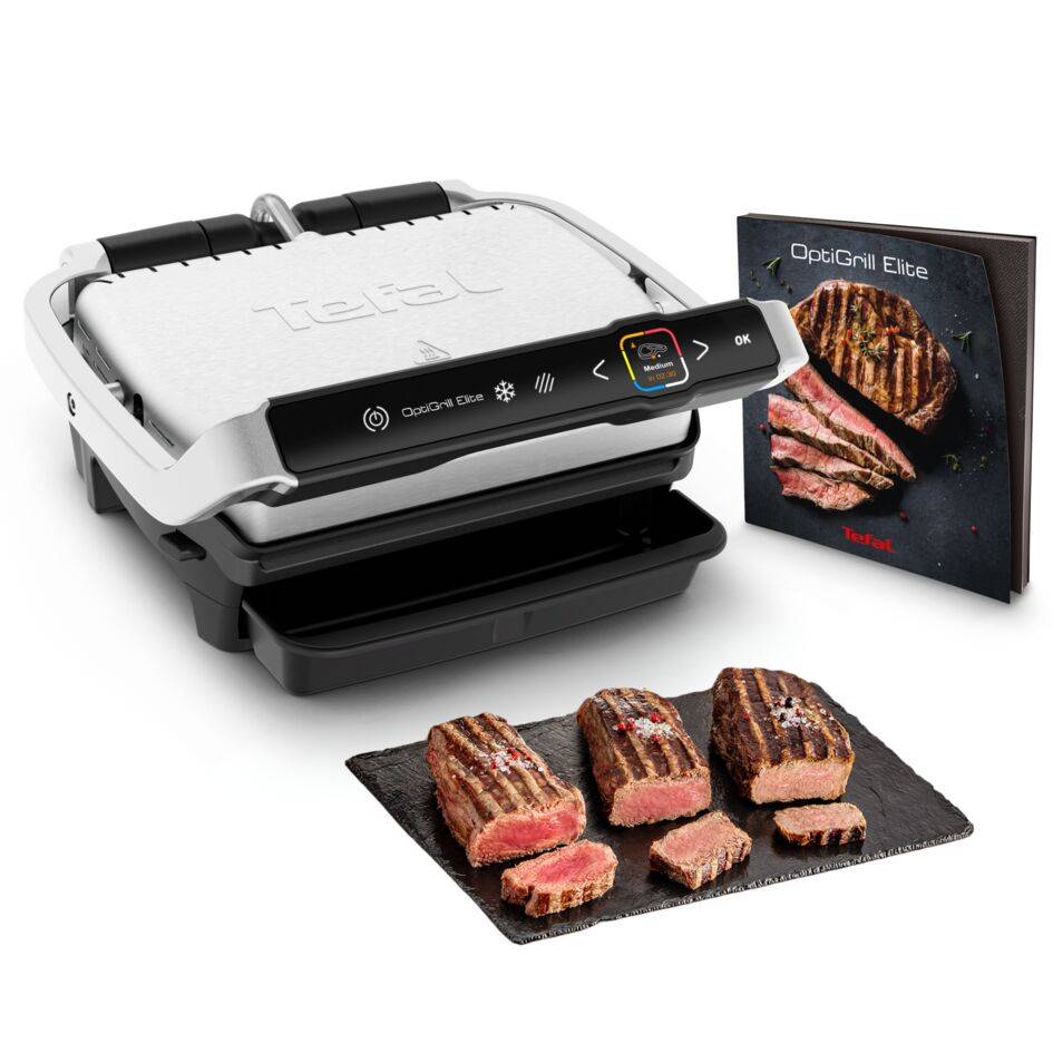 OptiGrill Elite GC750D Slimme contactgrill met digitale grillassistent - 12 automatische programma's