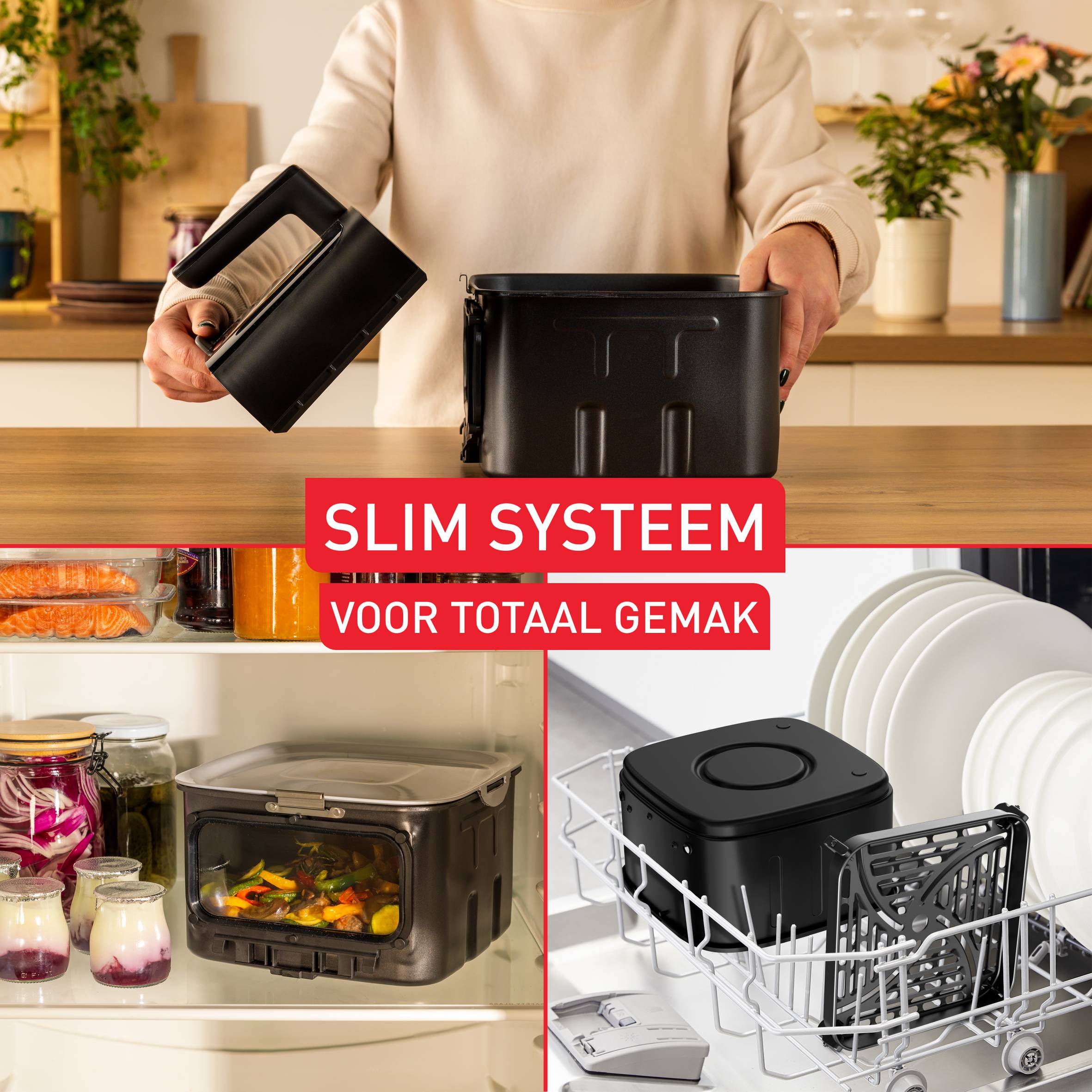 Easy Fry Smart & Silence EY876D 7L stille airfryer