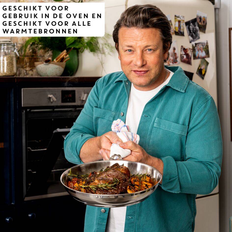 Jamie Oliver by Tefal Cook Smart RVS 2-delige pannenset