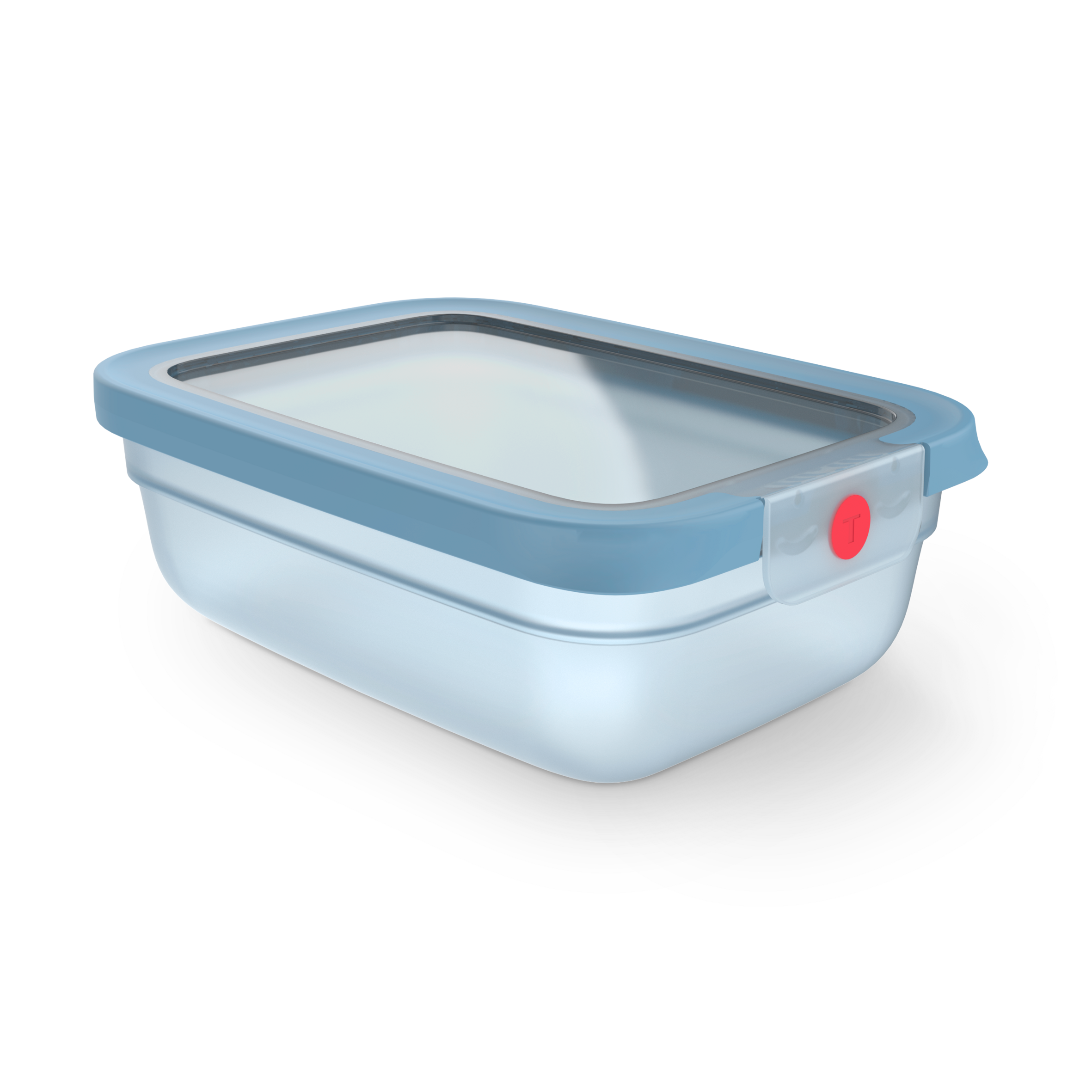 oneClick N1210710 vershoudbakje rechthoekig blauw (1,2L)