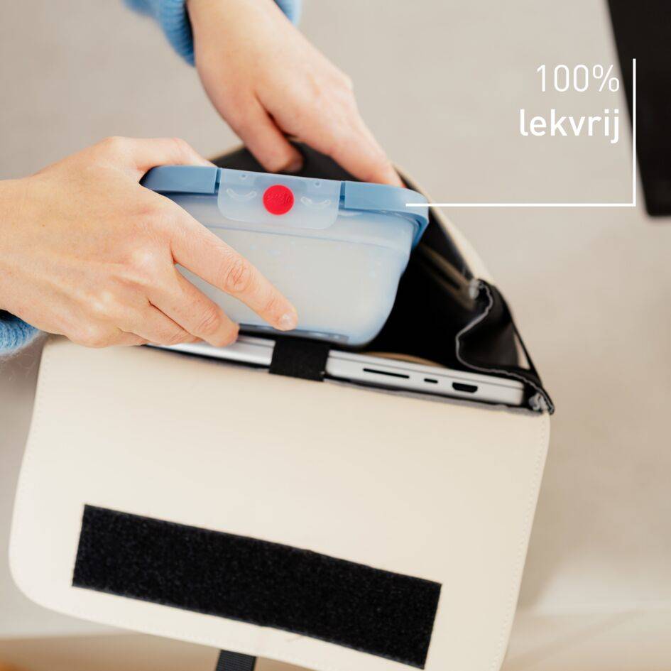 oneClick N1230510 vershoudbakje 3-delige set blauw (3x0,5L)