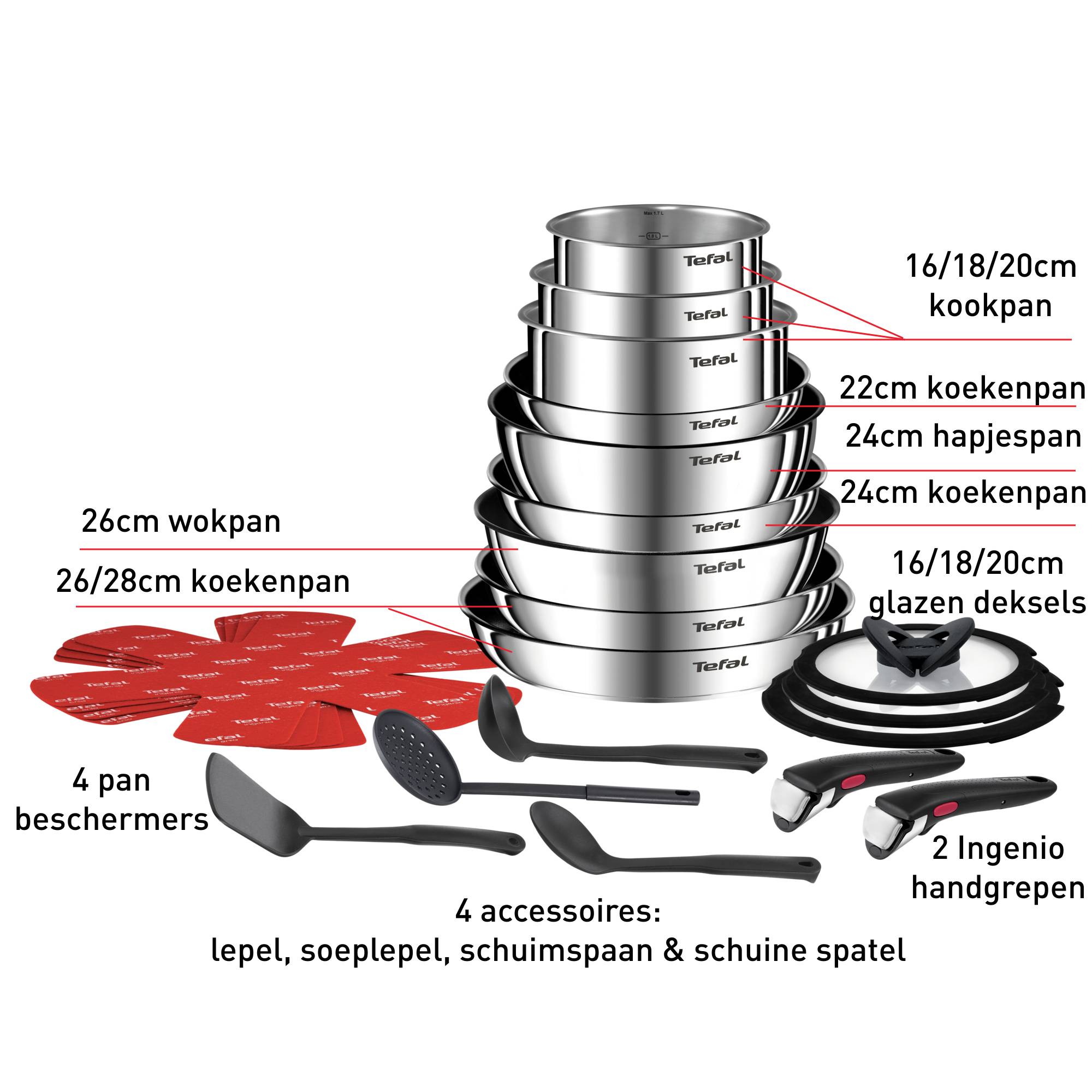 Ingenio Emotion 22-delige set - inductie