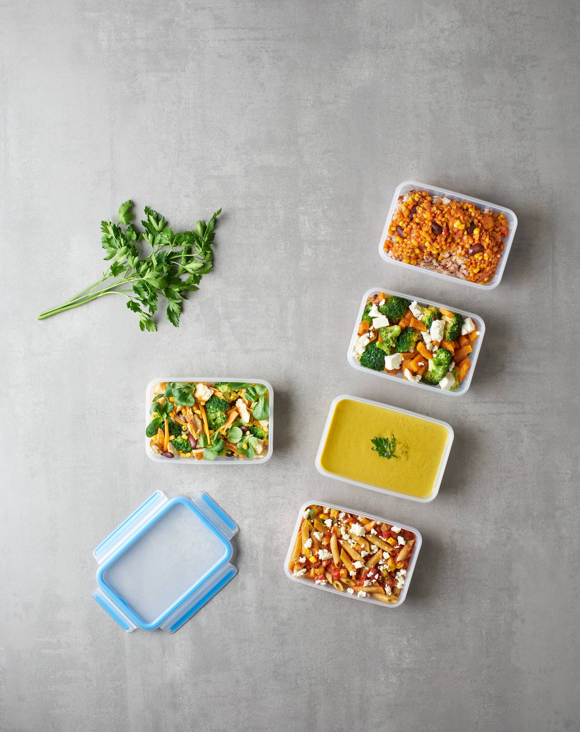 MasterSeal Fresh N1030710 Mealprep Set rechthoekig (5 x 0,8L)