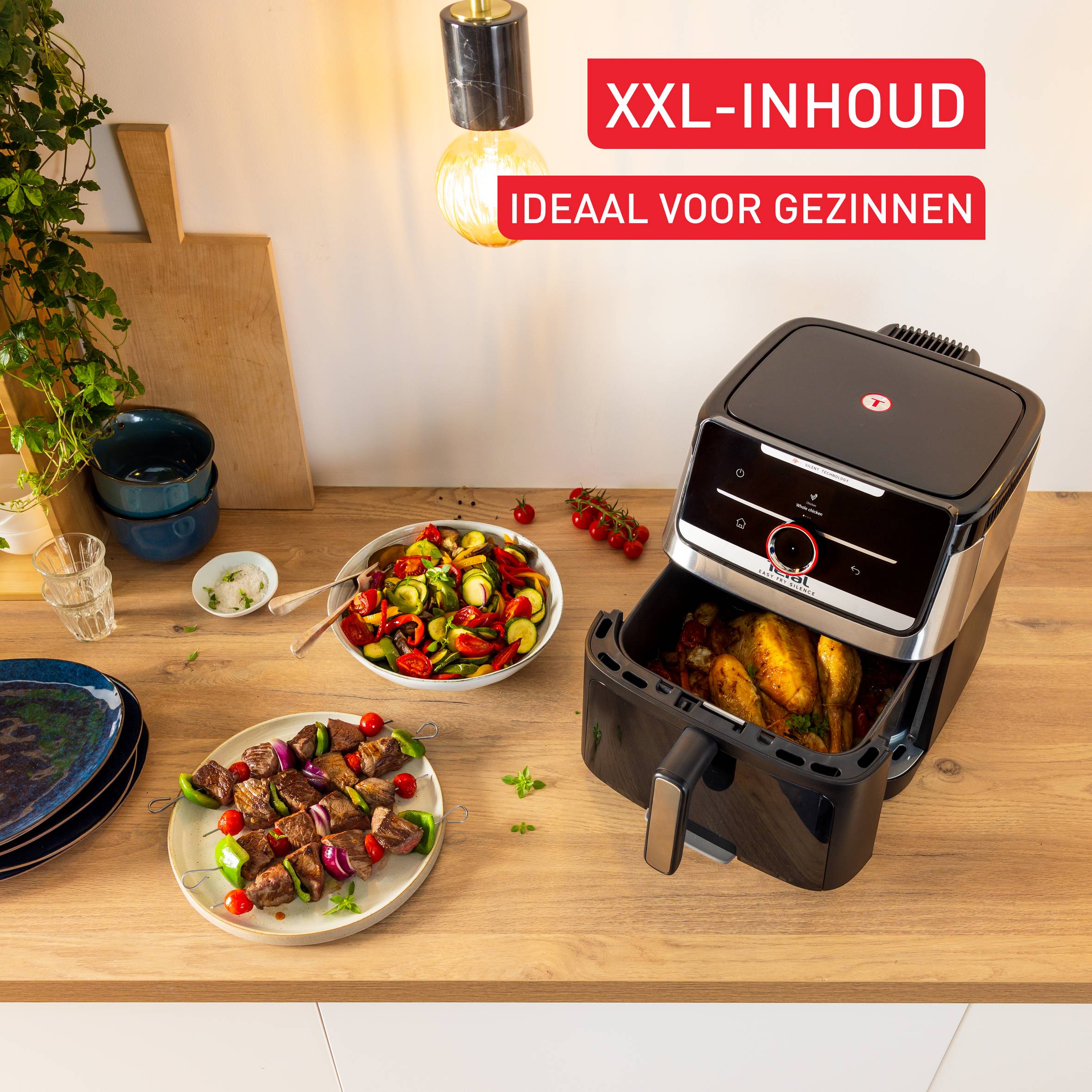 Easy Fry Smart & Silence EY876D 7L stille airfryer