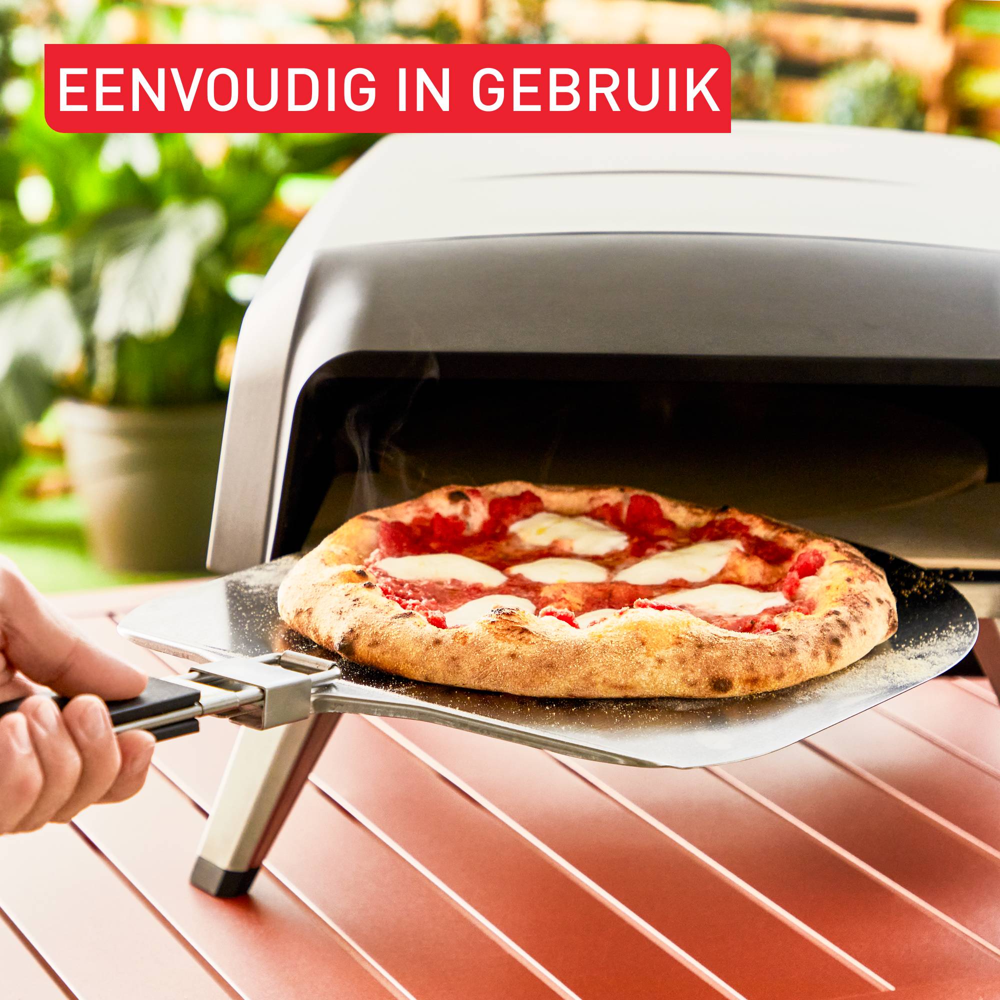 Pizza Pronto JM4120 pizza oven op gas + pizzaschep