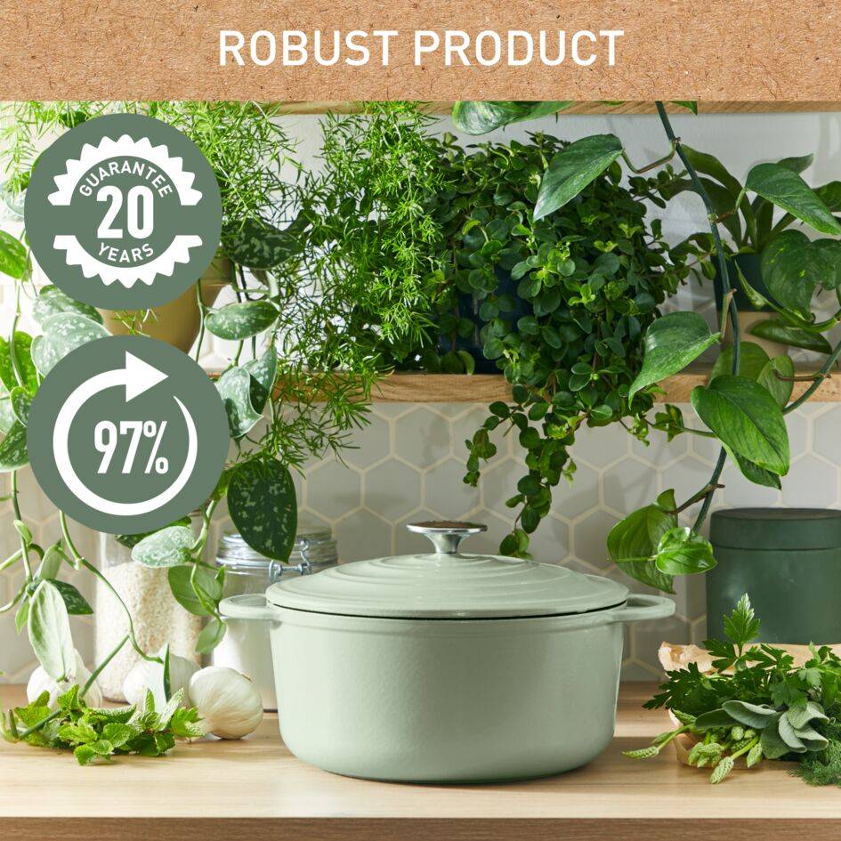 LOV braadpan groen - 7,1 L - inductie