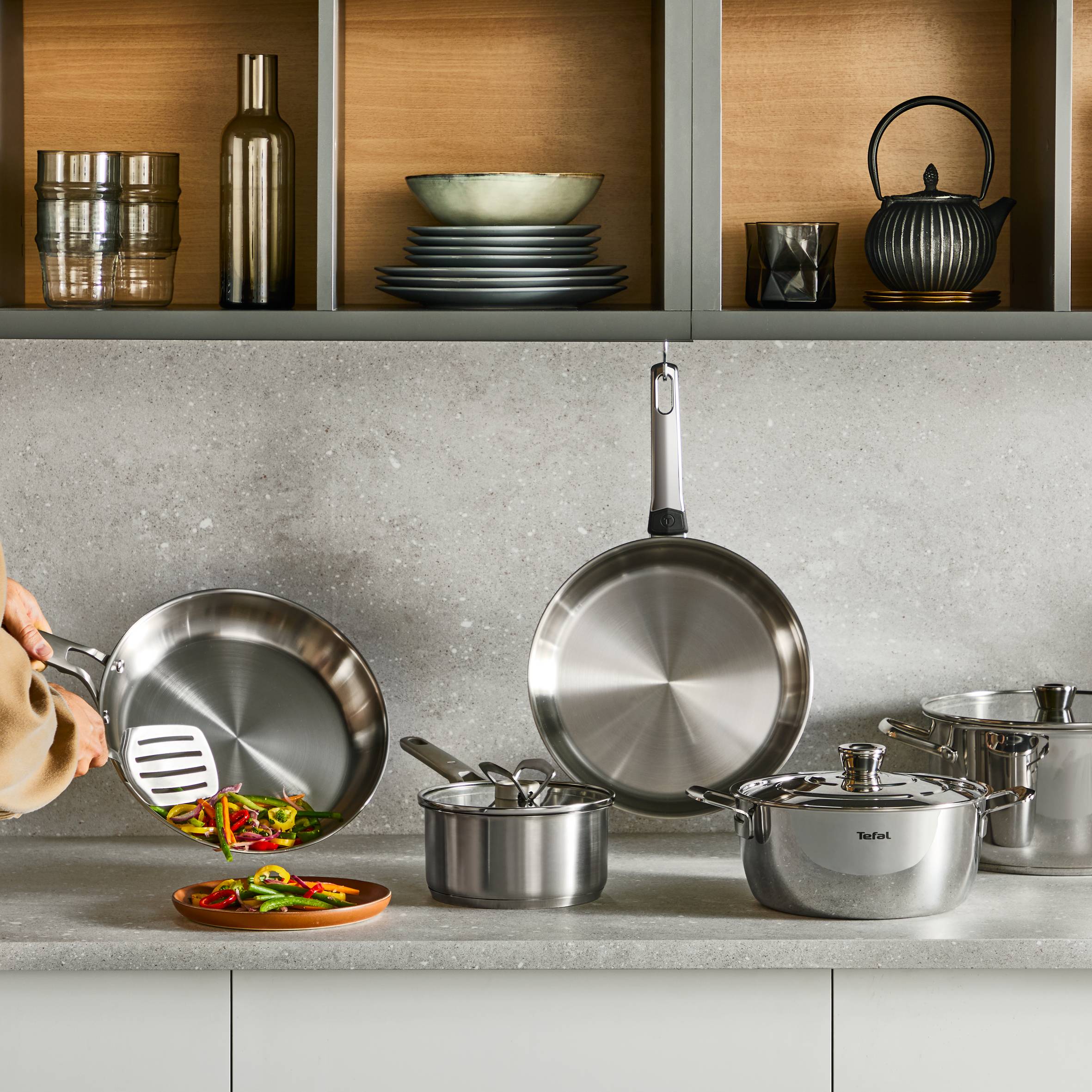 Extreme wokpan zonder coating 28 cm - inductie