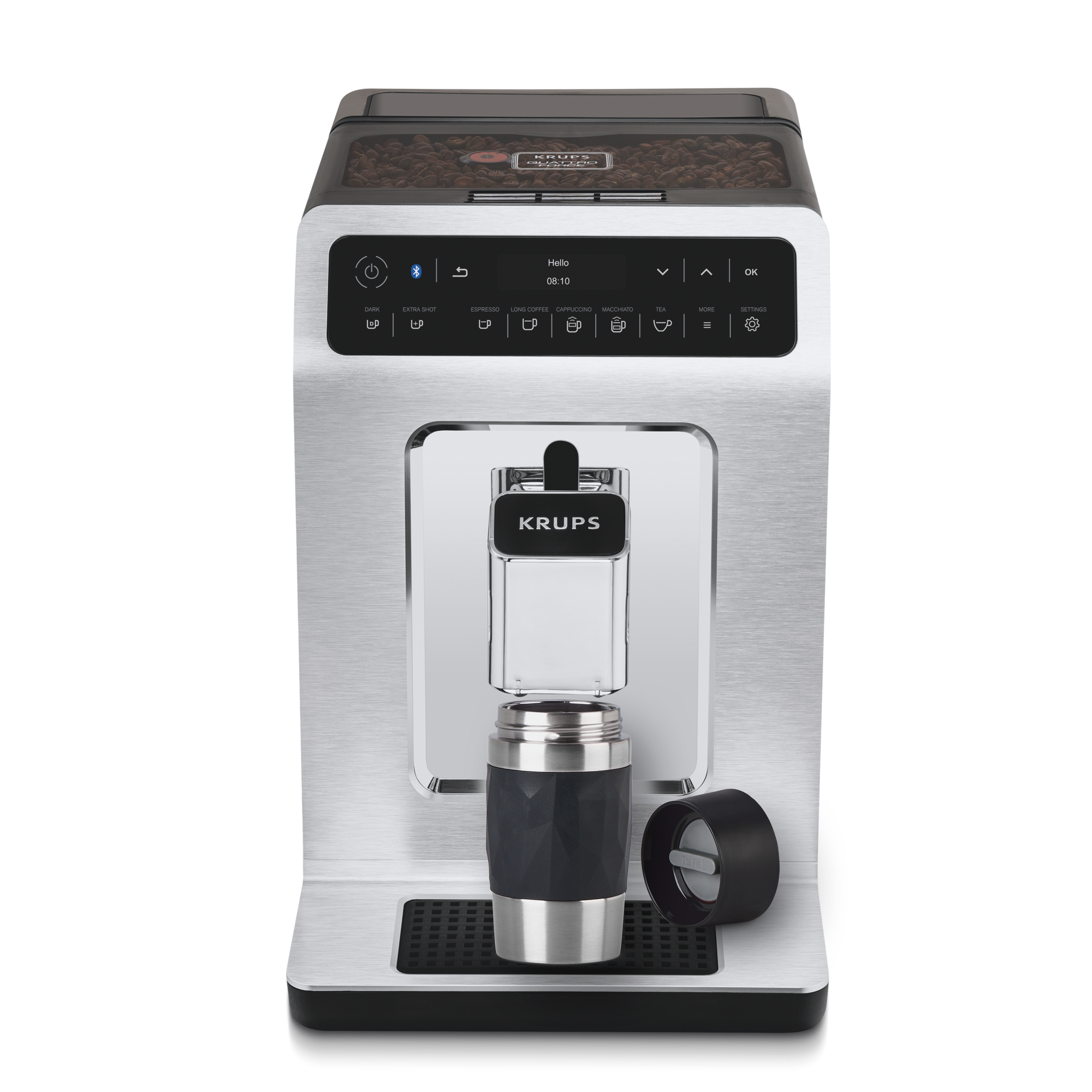 Travel Mug Compact N2160110 RVS/Zwart 0,3L