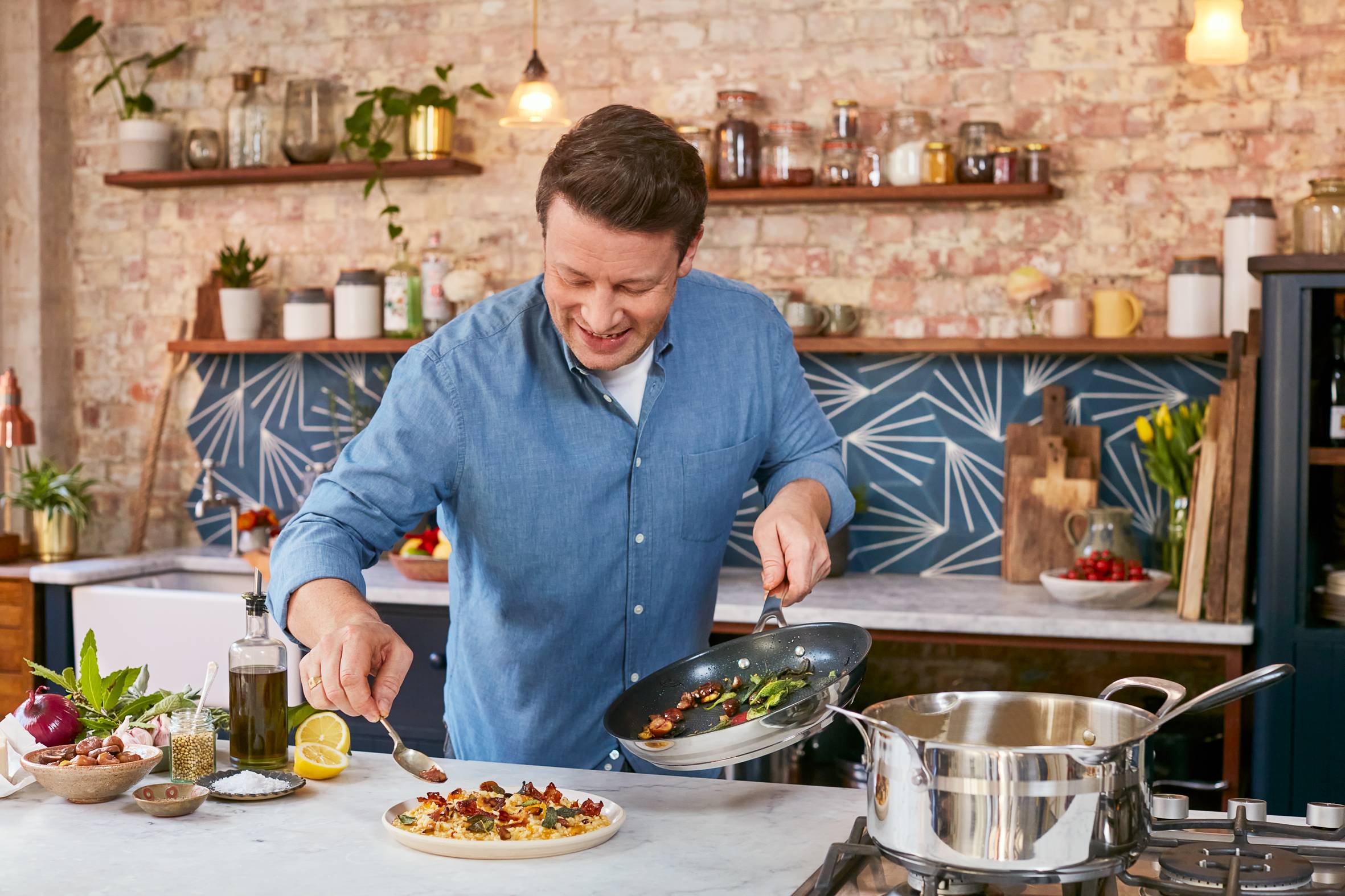 Jamie Oliver Cook' Smart Koekenpan 3 delig 20/24/28cm - inductie