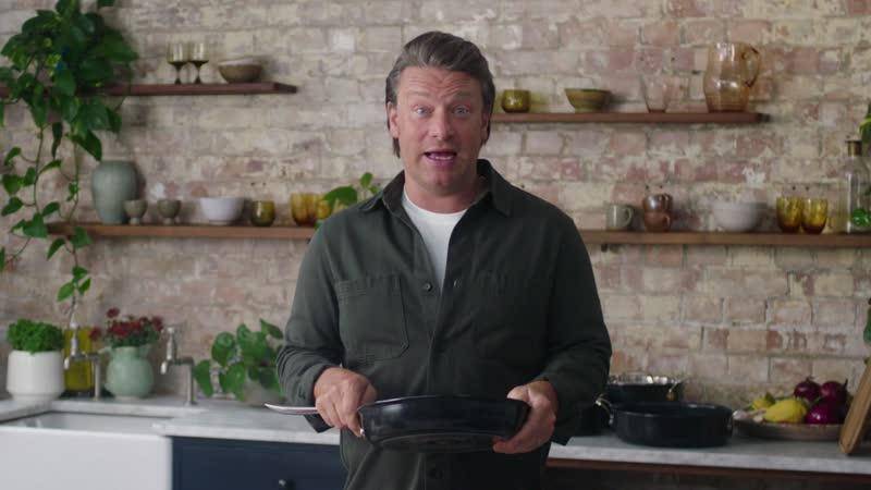 Jamie Oliver by Tefal Enjoy 3-delige pannenset 24/28cm + panbeschermer - inductie