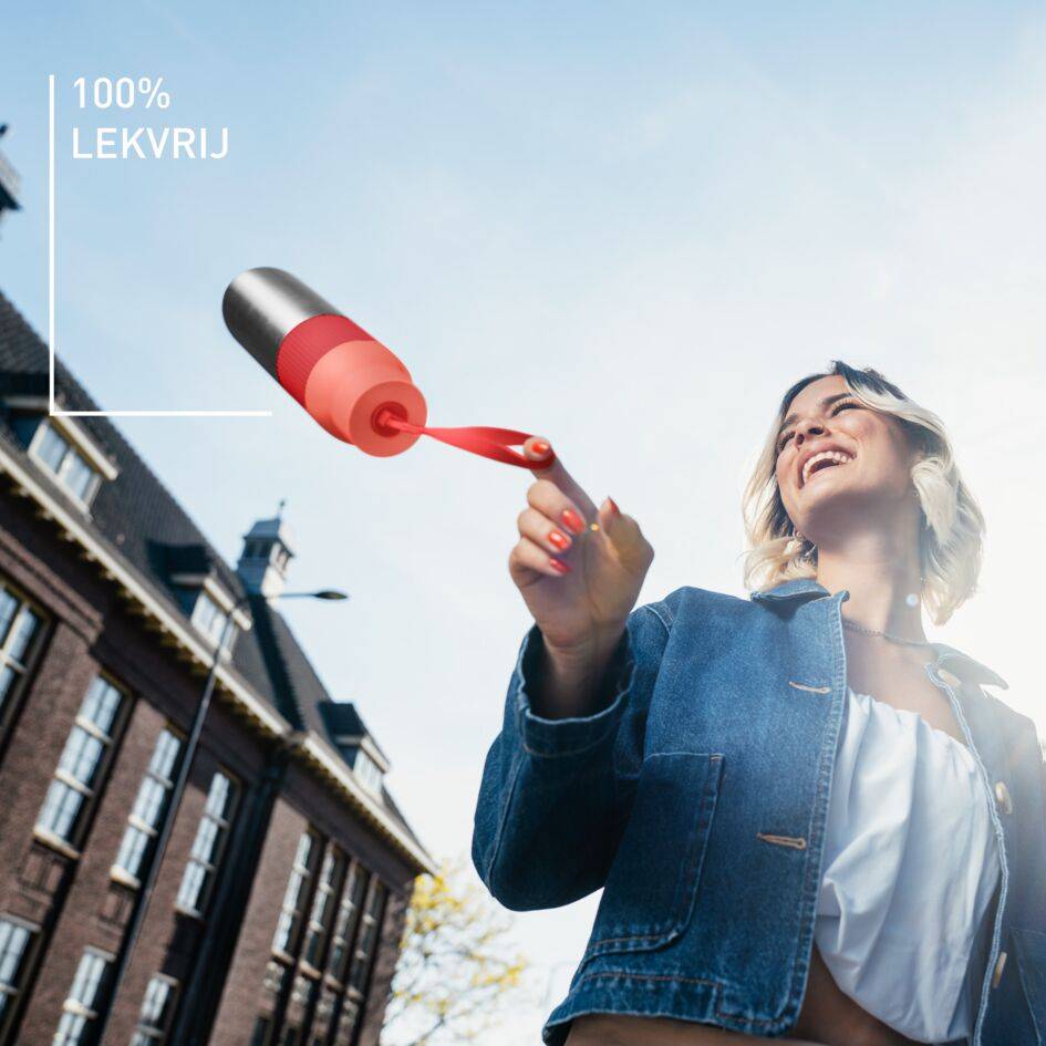 beYou N2193310 drinkfles met draaidop oranje (0,7L)