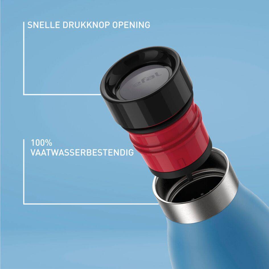 Bludrop Basic N3110310 drinkfles 0,5L RVS/Blauw