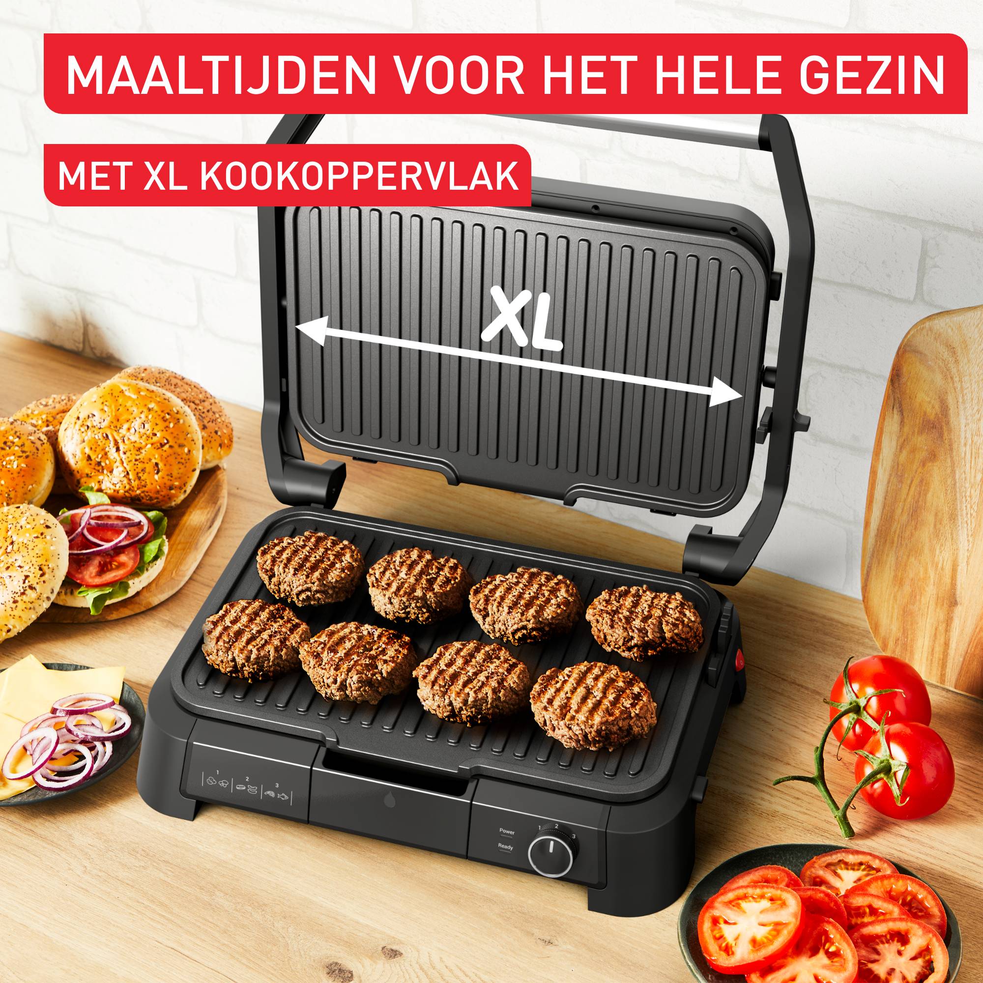 SuperGrill 3-in-1 GC520D XL contactgrill, barbecue en oven