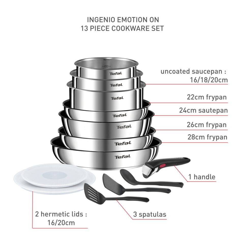 Ingenio Emotion ON 13-delige set - inductie