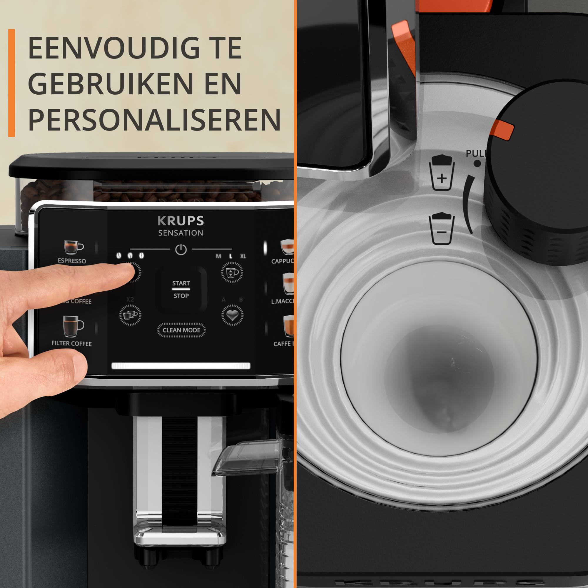 Sensation Milk M90 EA912B volautomatische koffiemachine