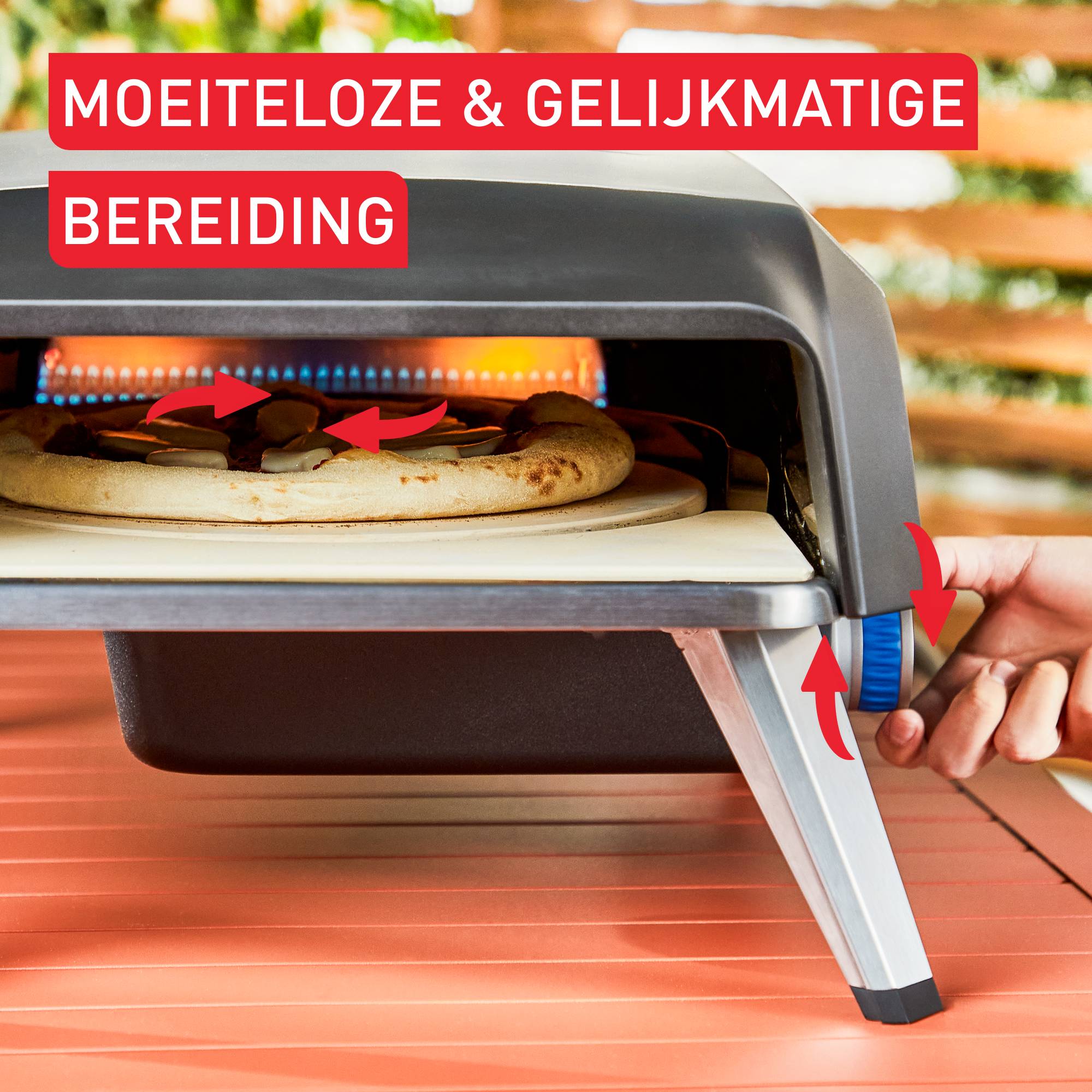 Pizza Pronto JM4120 pizza oven op gas + pizzaschep