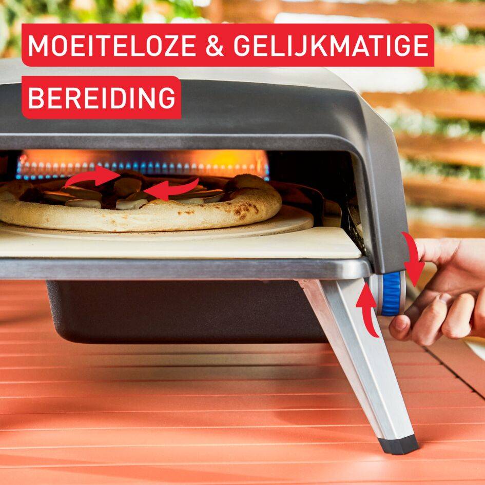 Pizza Pronto JM4120 pizza oven op gas + pizzaschep