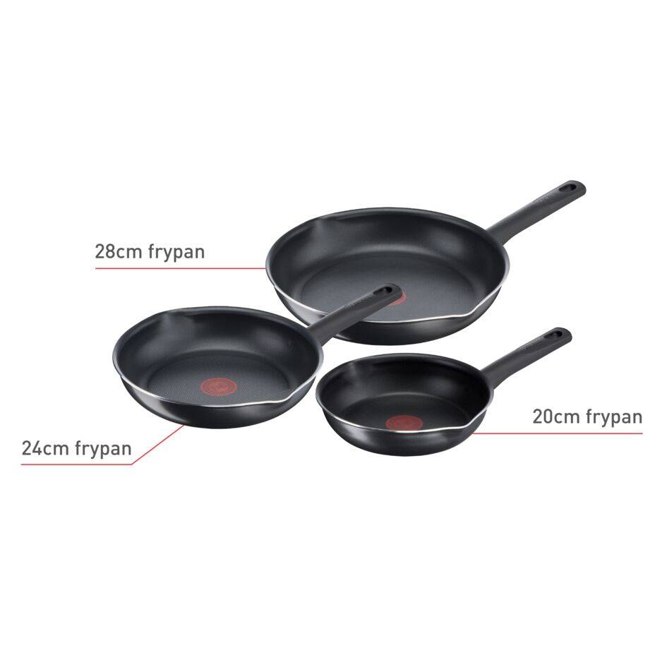 Day by Day ON 3-delige pannenset (20/24/28 cm)