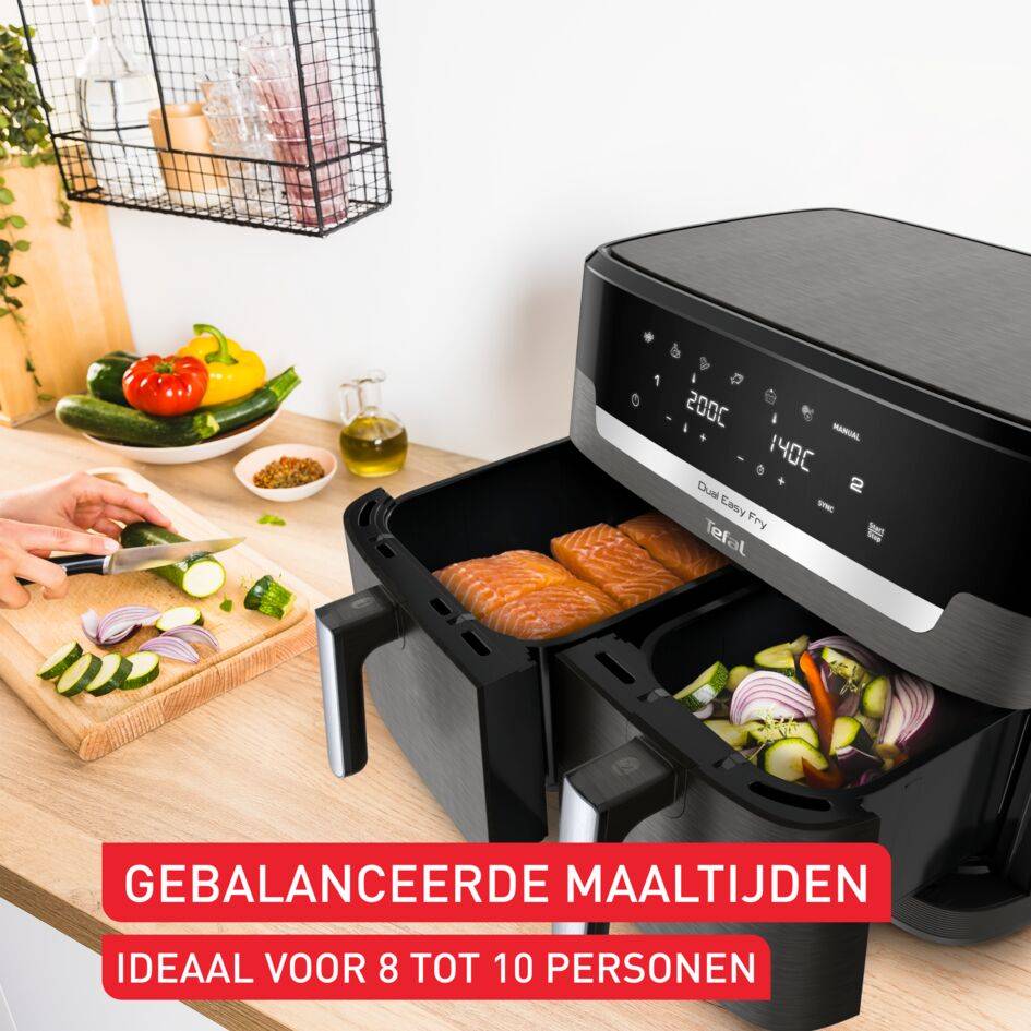 Easy Fry Dual XXL EY942H dubbele heteluchtfriteuse