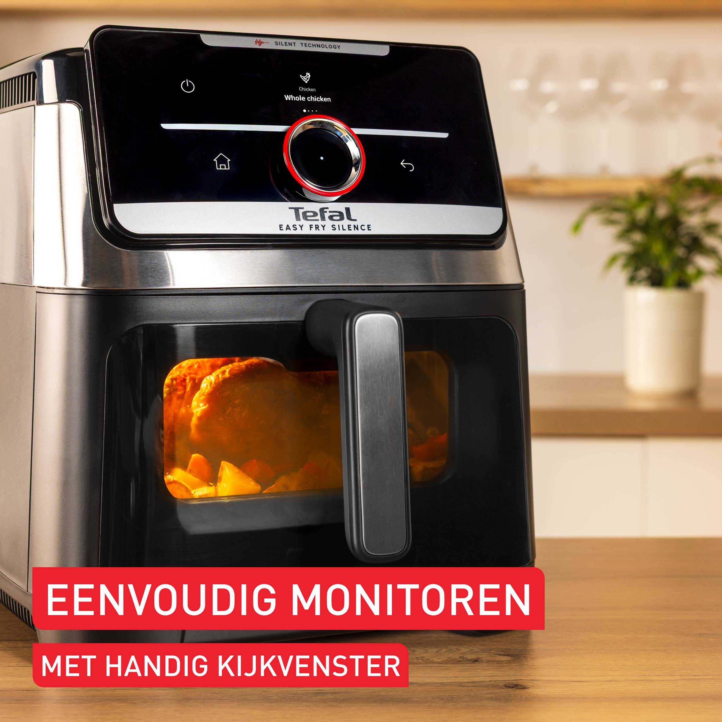 Easy Fry Smart & Silence EY876D 7L stille airfryer