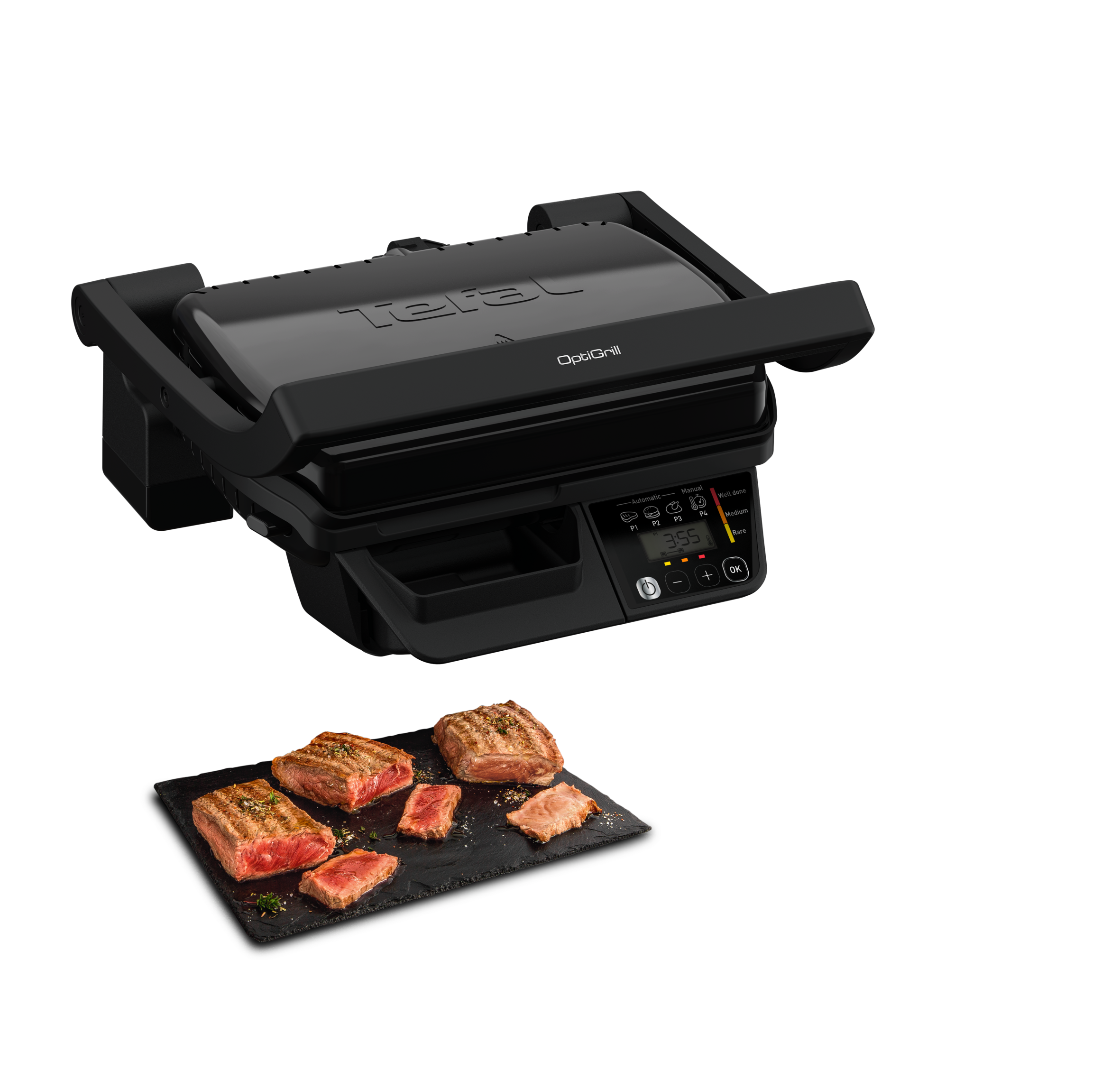OptiGrill GC7P08 intelligente grill zwart