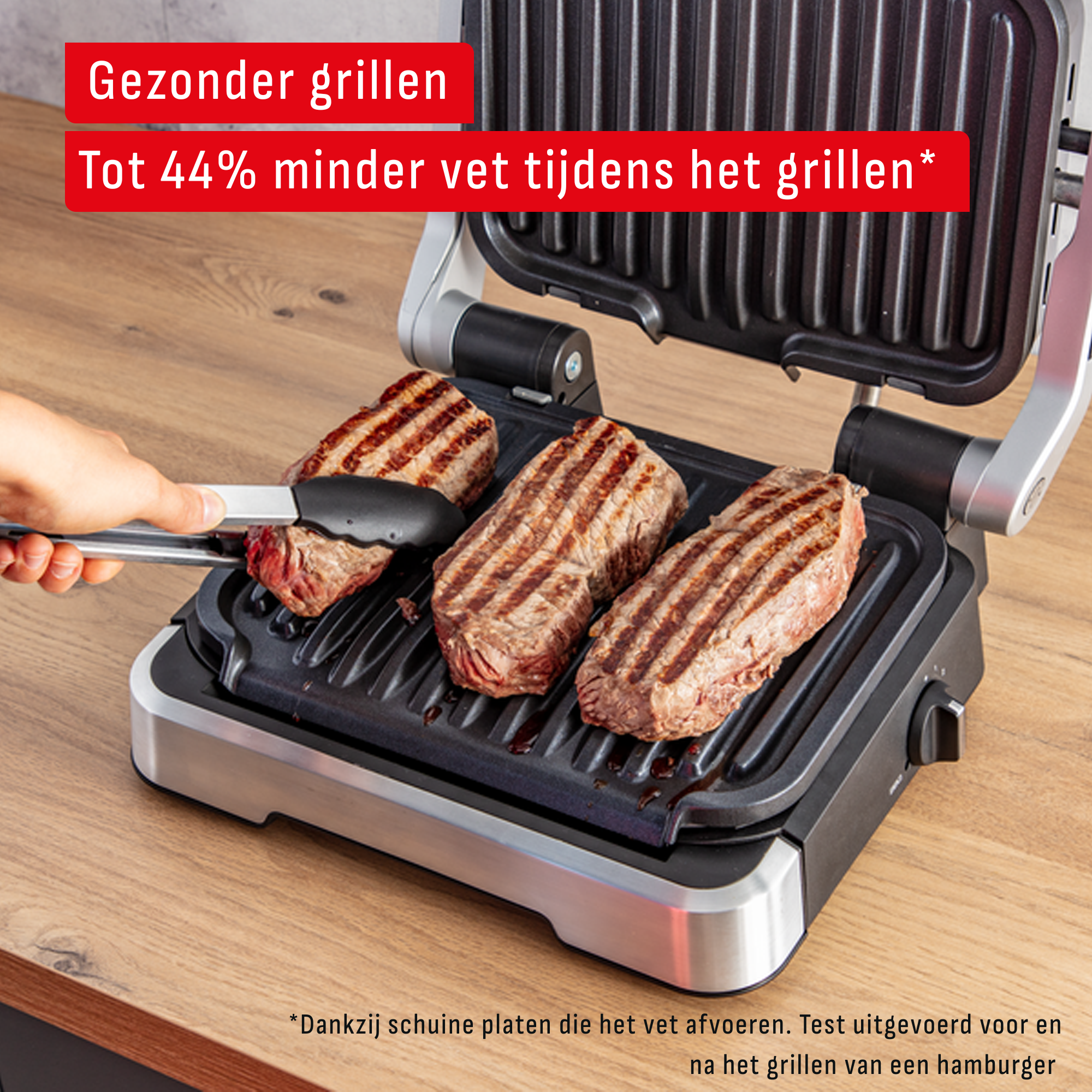 OptiGrill 4-in-1 GC774D intelligente grill voor complete maaltijden rvs