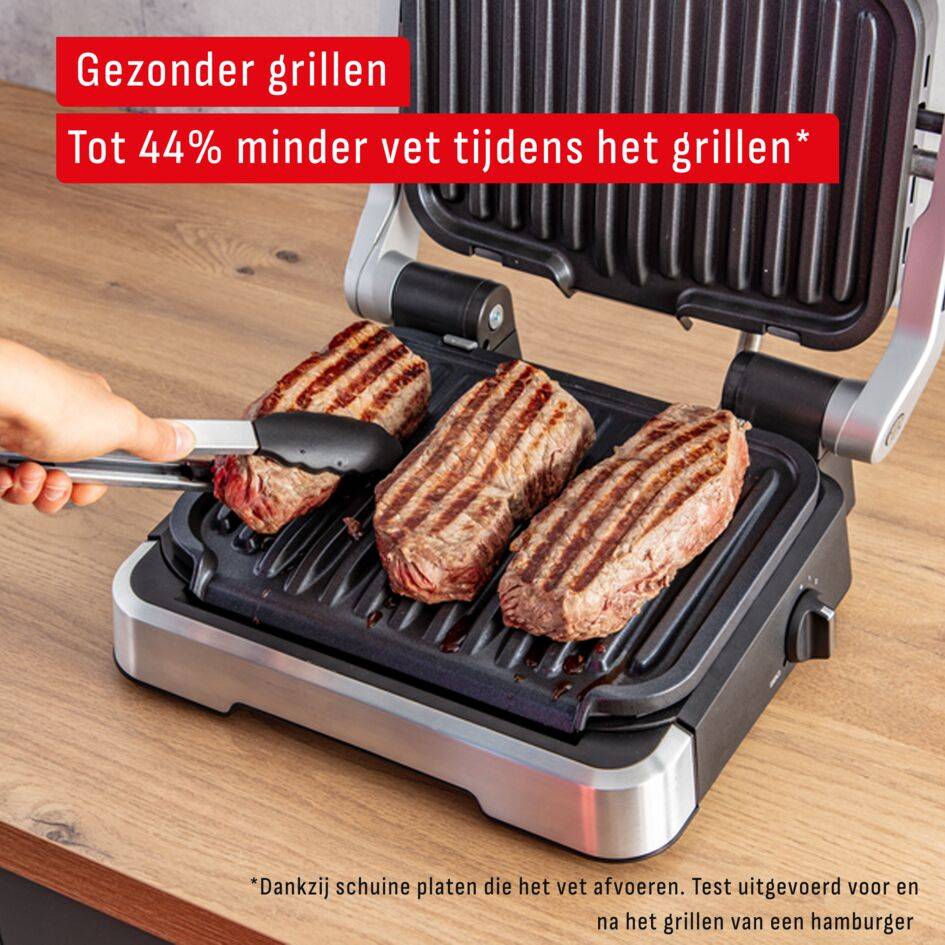 OptiGrill 4-in-1 GC774D Slimme contactgrill met bbq-functie - 9 automatische programma's