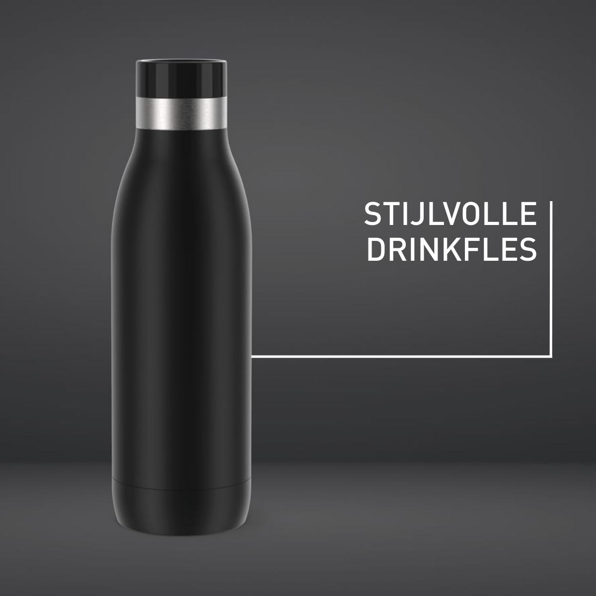 Bludrop Basic N3110110 drinkfles 0,5L RVS/Zwart