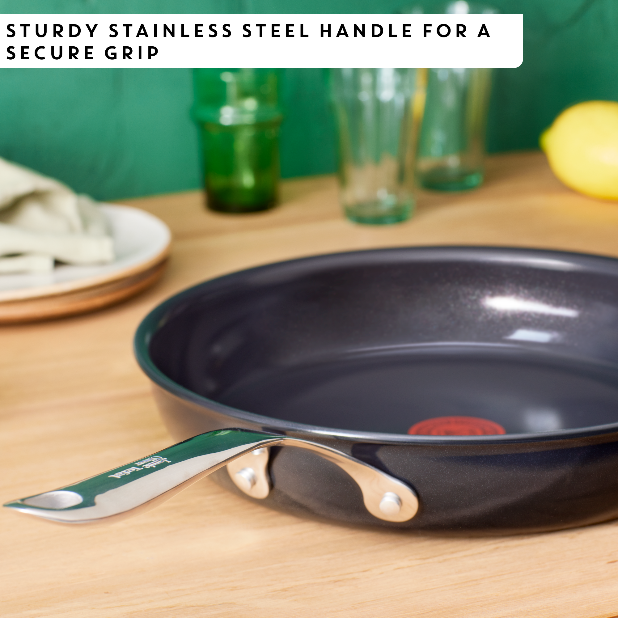 Jamie Oliver by Tefal Enjoy 3-delige pannenset 24/28cm + panbeschermer - inductie