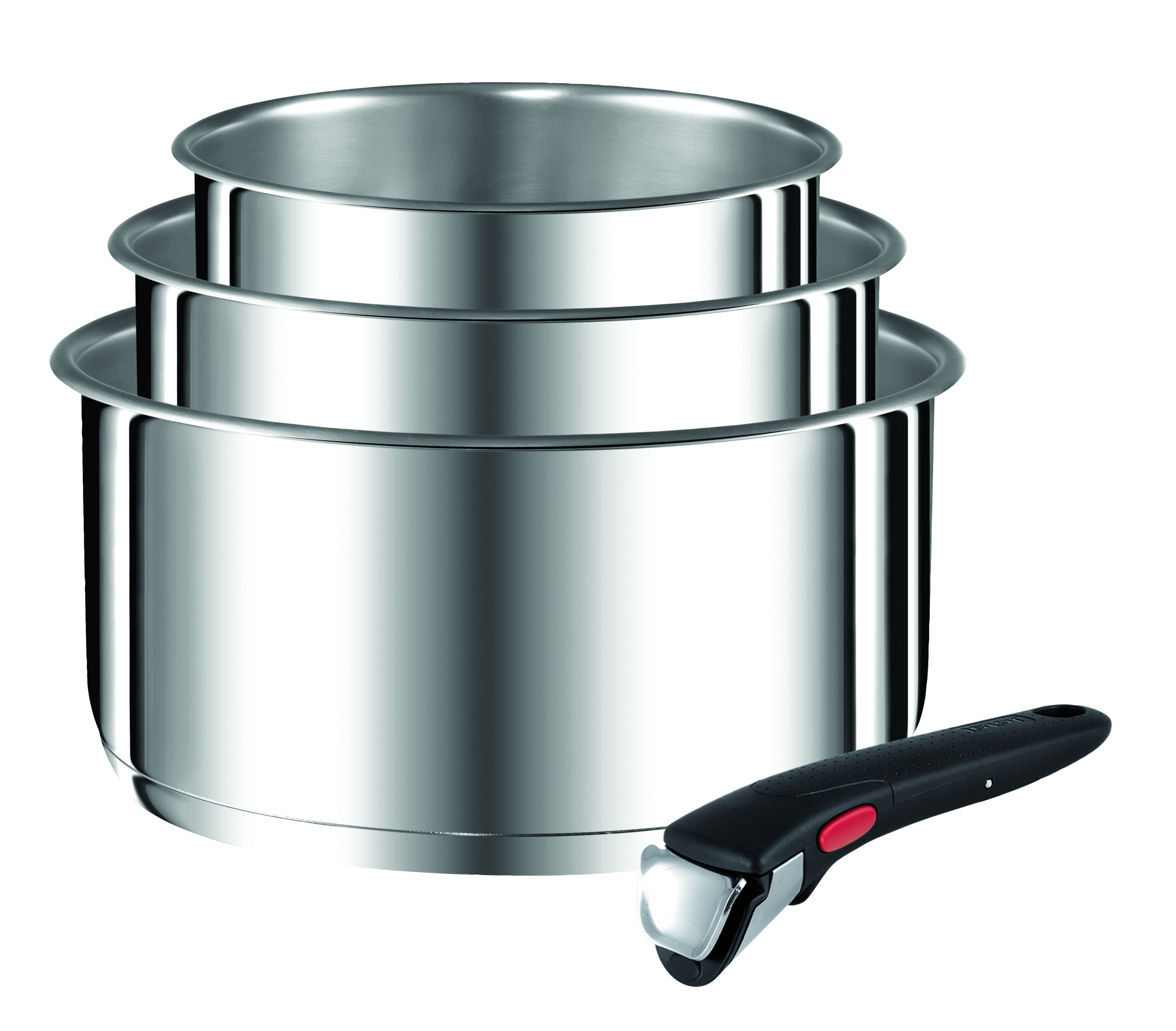 Ingenio Préferènce 4-delige pannenset (kookpannen 16/18/20 + handgreep) - inductie