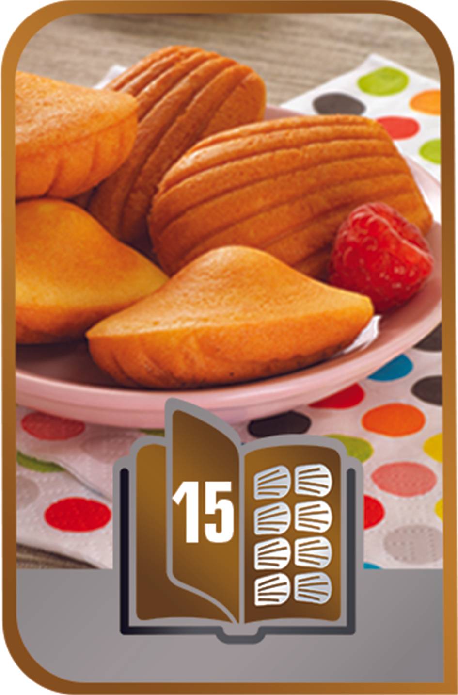 2 platen met mini-cakevormpjes in doos Snack Collection XA801512