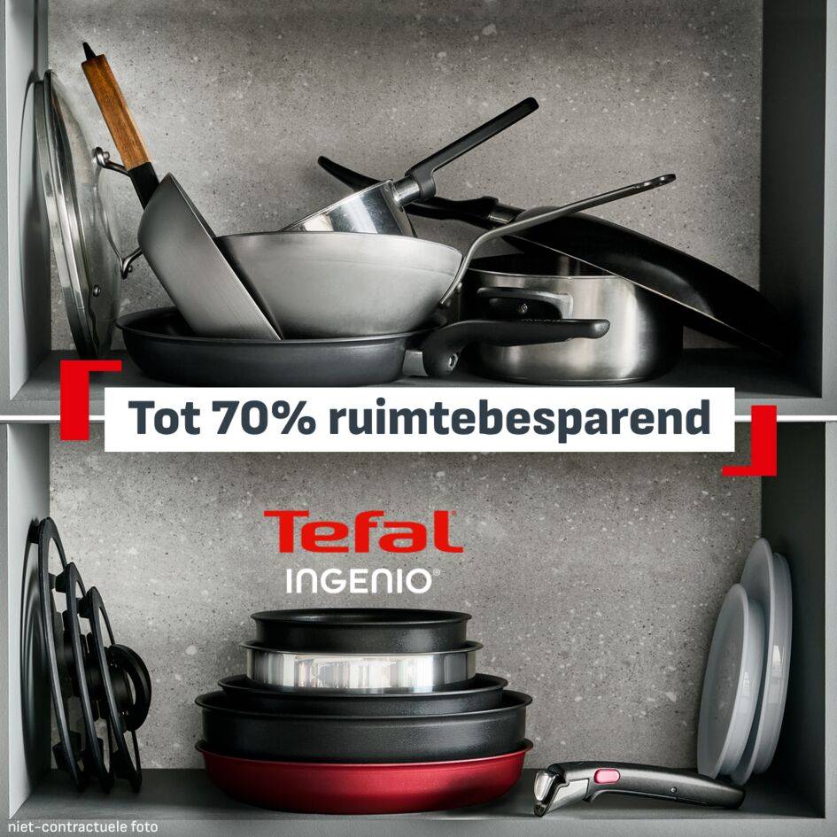 Ingenio Excellence+ 13-delige pannenset - stapelbaar - Fusion Core - inductie
