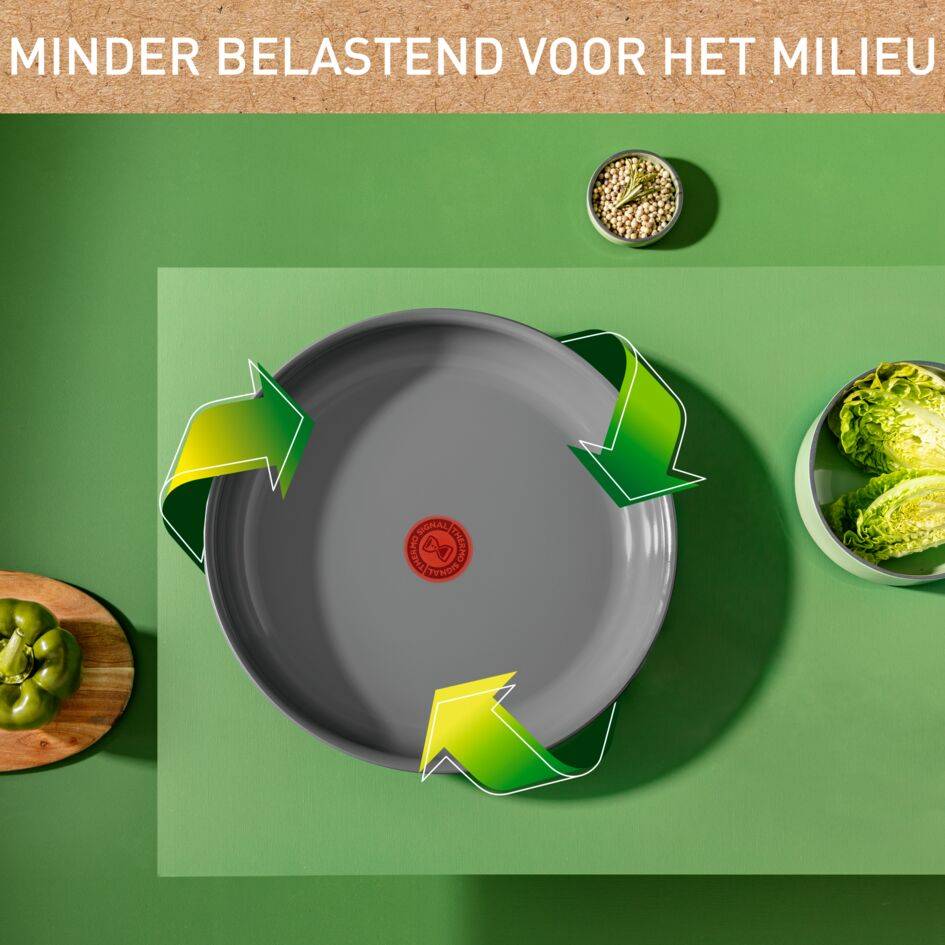 Ingenio Renew ON 3-delige set (koekenpan 24/28 cm, handgreep) - inductie