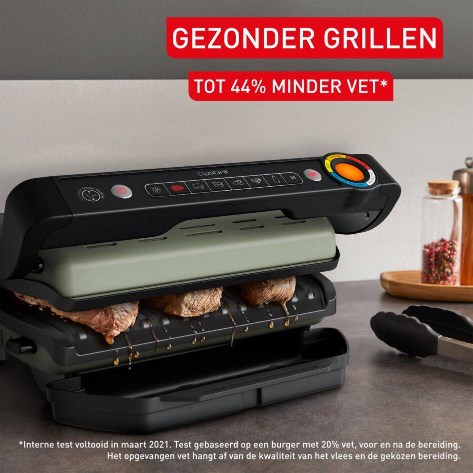 OptiGrill GC71EL Intelligente contactgrill - 6 automatische programma's