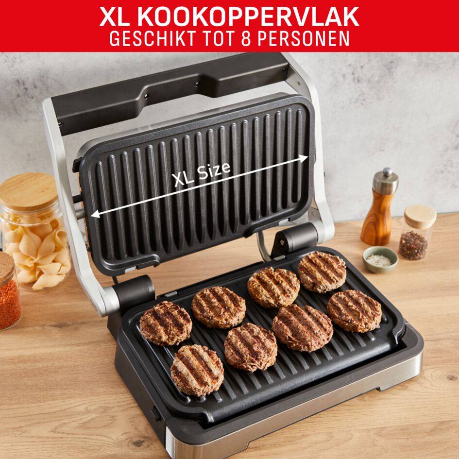 OptiGrill 4in1 XL GC784D intelligente grill voor complete maaltijden rvs