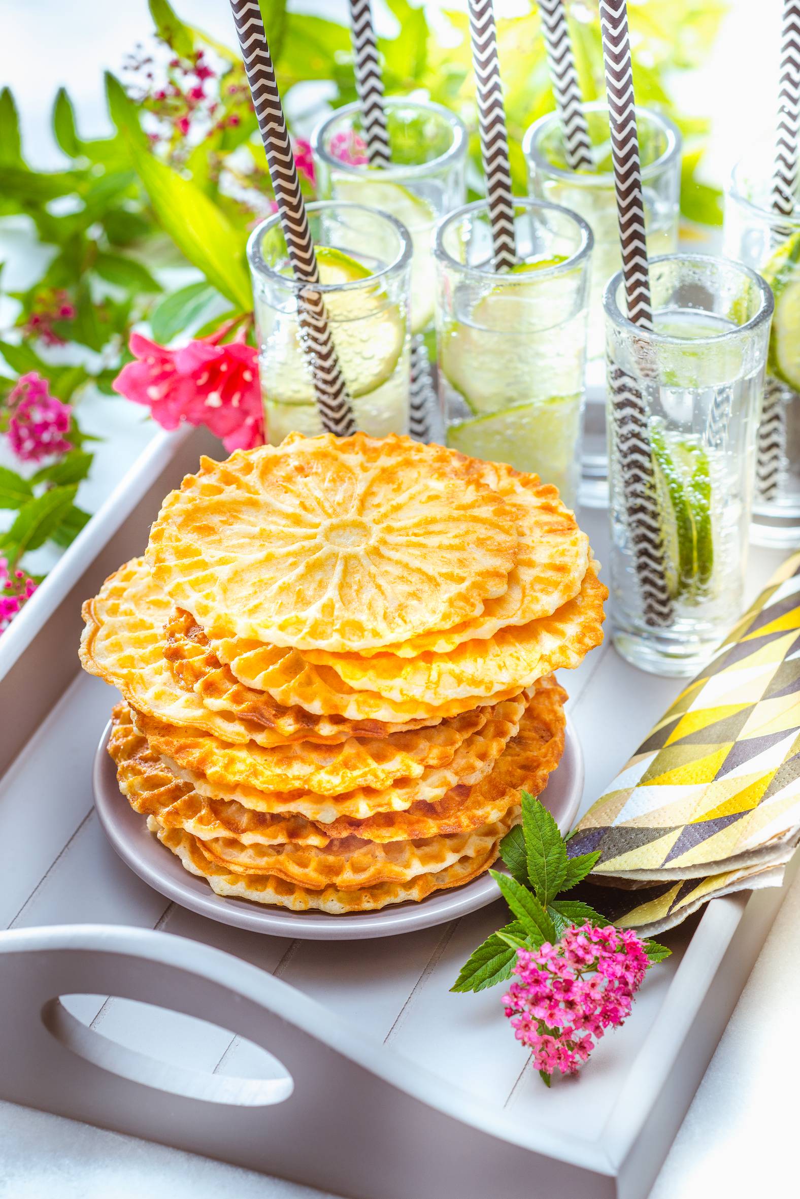 Bloemvormige wafelplaten Snack Collection  XA800712