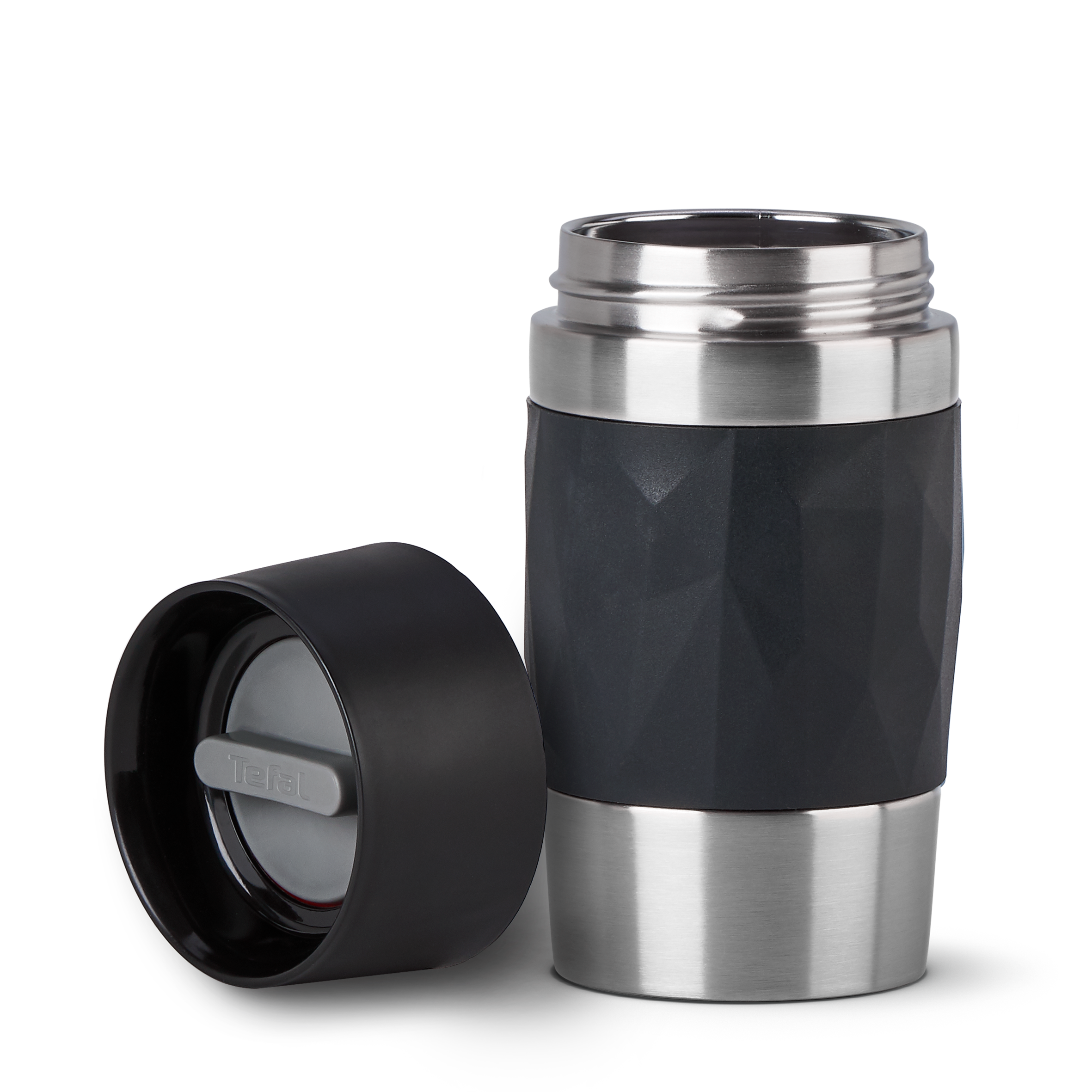 Travel Mug Compact N2160110 RVS/Zwart 0,3L