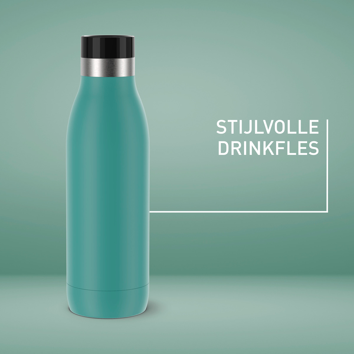 Bludrop Basic N3110210 drinkfles 0,5L RVS/Groen