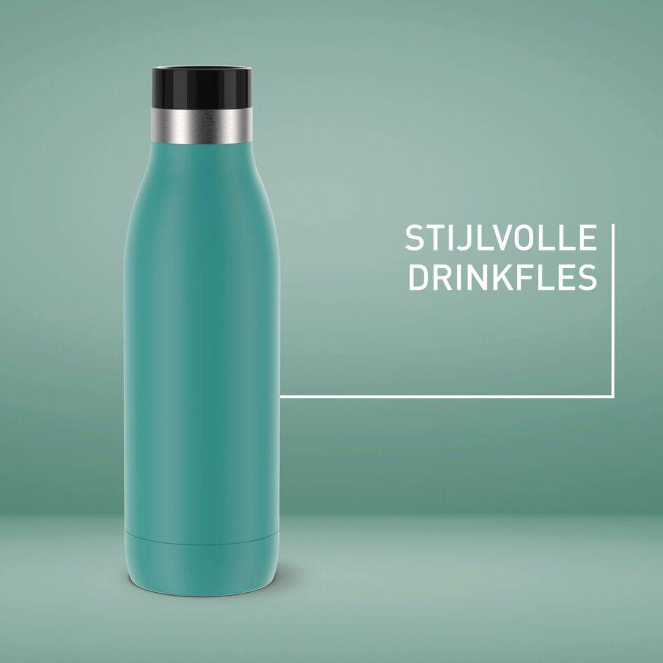 Bludrop Basic N3110210 drinkfles 0,5L RVS/Groen