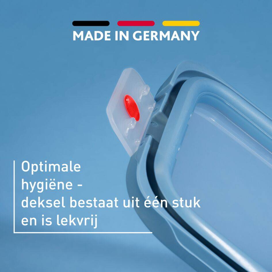 oneClick N1230210 vershoudbakje 3-delige set blauw (0,5L/1,2L/2,3L)