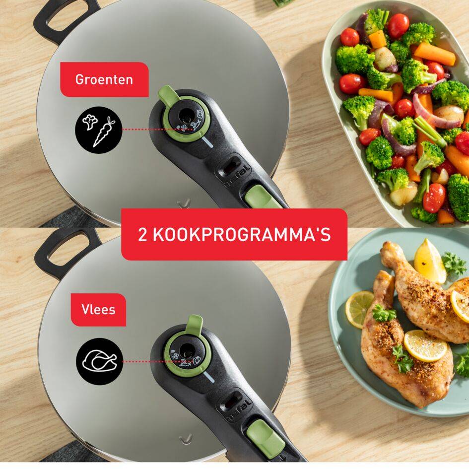 Secure 5 Trendy snelkookpan 6L met stoommand - inductie