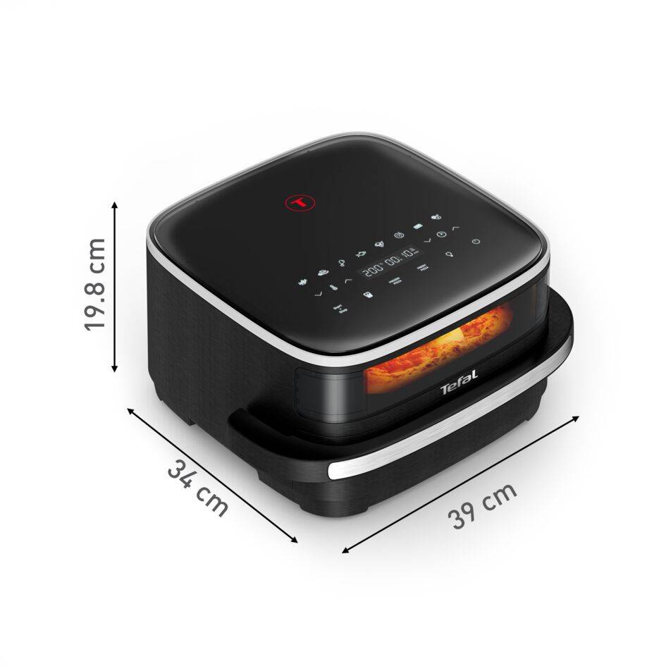 Easy Fry Pizza FW4018 4L air fryer met kijkvenster