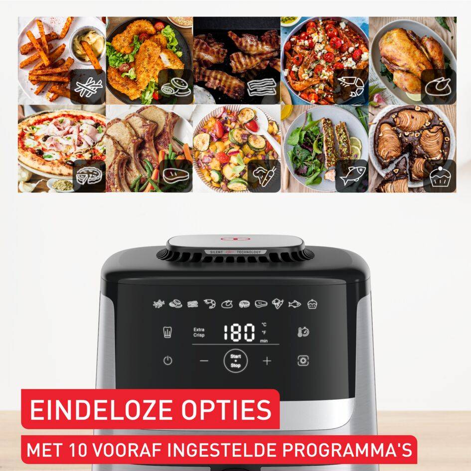 Easy Fry Silence&nbsp;EY552D 5L stille airfryer