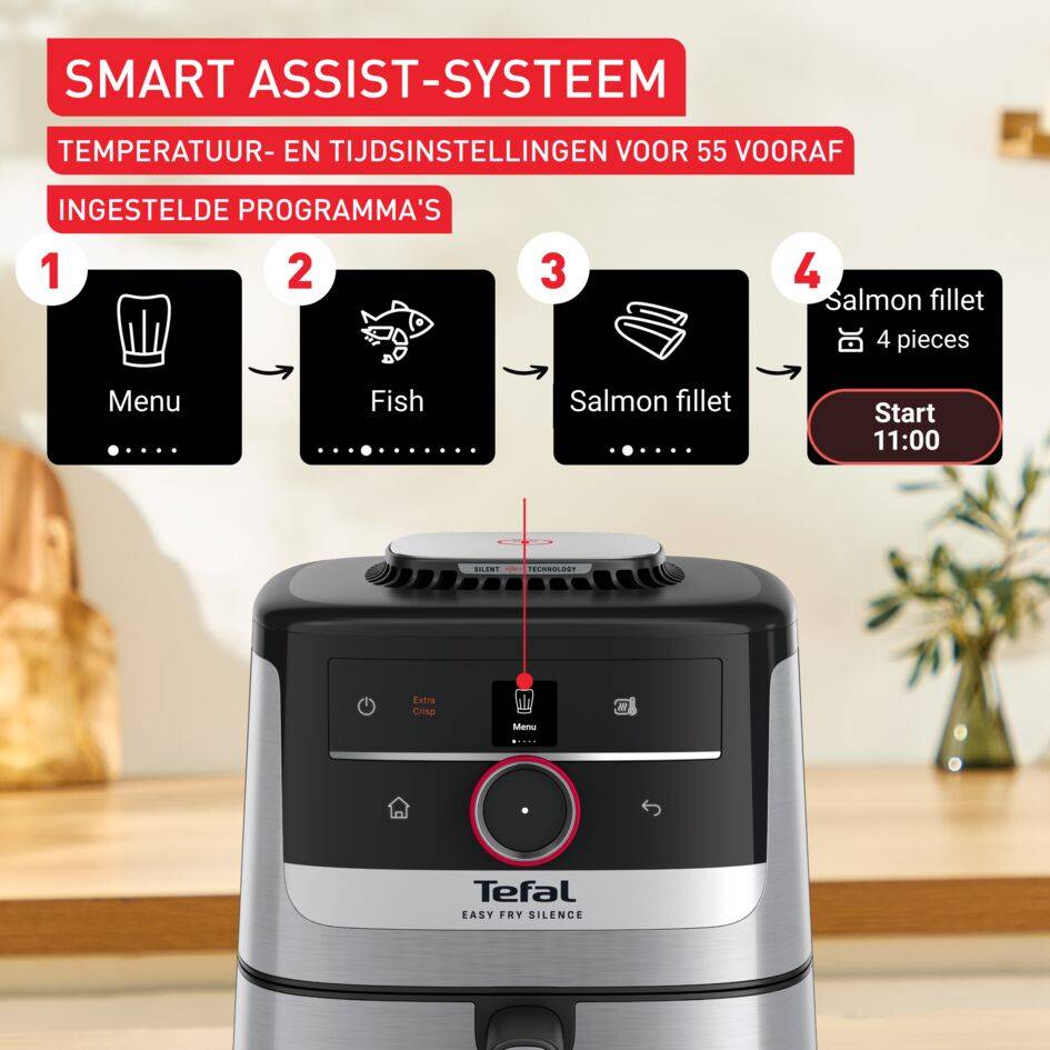 Easy Fry Smart & Silence EY572D 5L stille air fryer