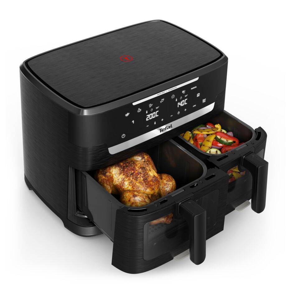 Ever Fry Dual XXL EY9478 Dubbele air fryer met infraroodtechnologie - 7 programma's - 11L