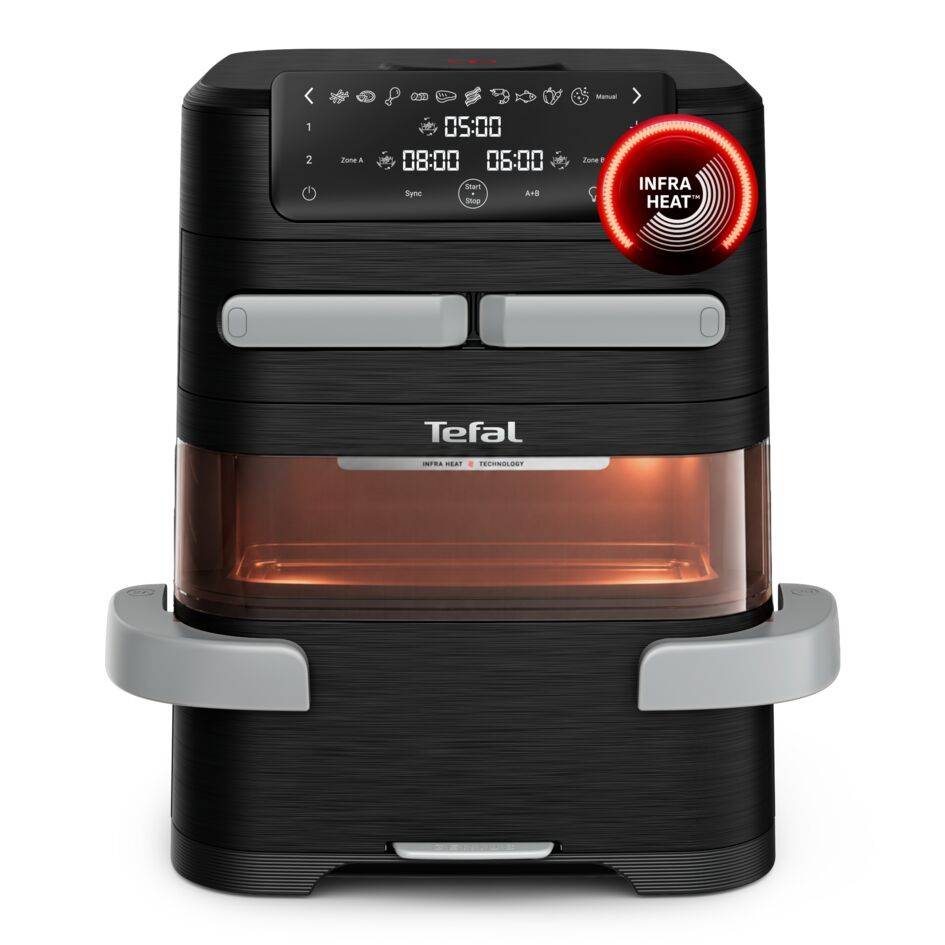 Ever Fry Trio EY9678 Air fryer met 3 kookzones - Infraroodtechnologie - 12 L