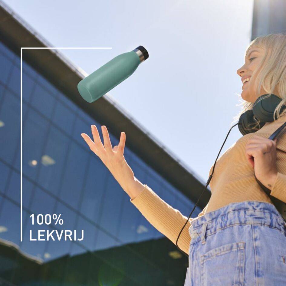 Bludrop Basic N3110210 drinkfles 0,5L RVS/Groen