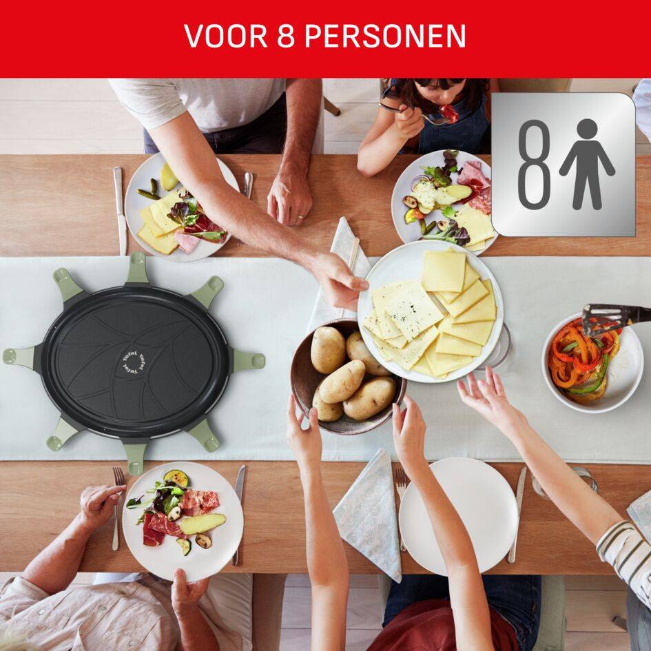 Raclette RE31E8 8-persoons gourmetstel