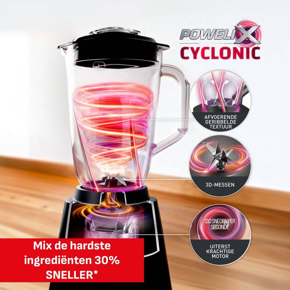 Blendforce 3 BL585B Blender - 2 snelheden en pulsfunctie - 1,25 L - kunststof kan