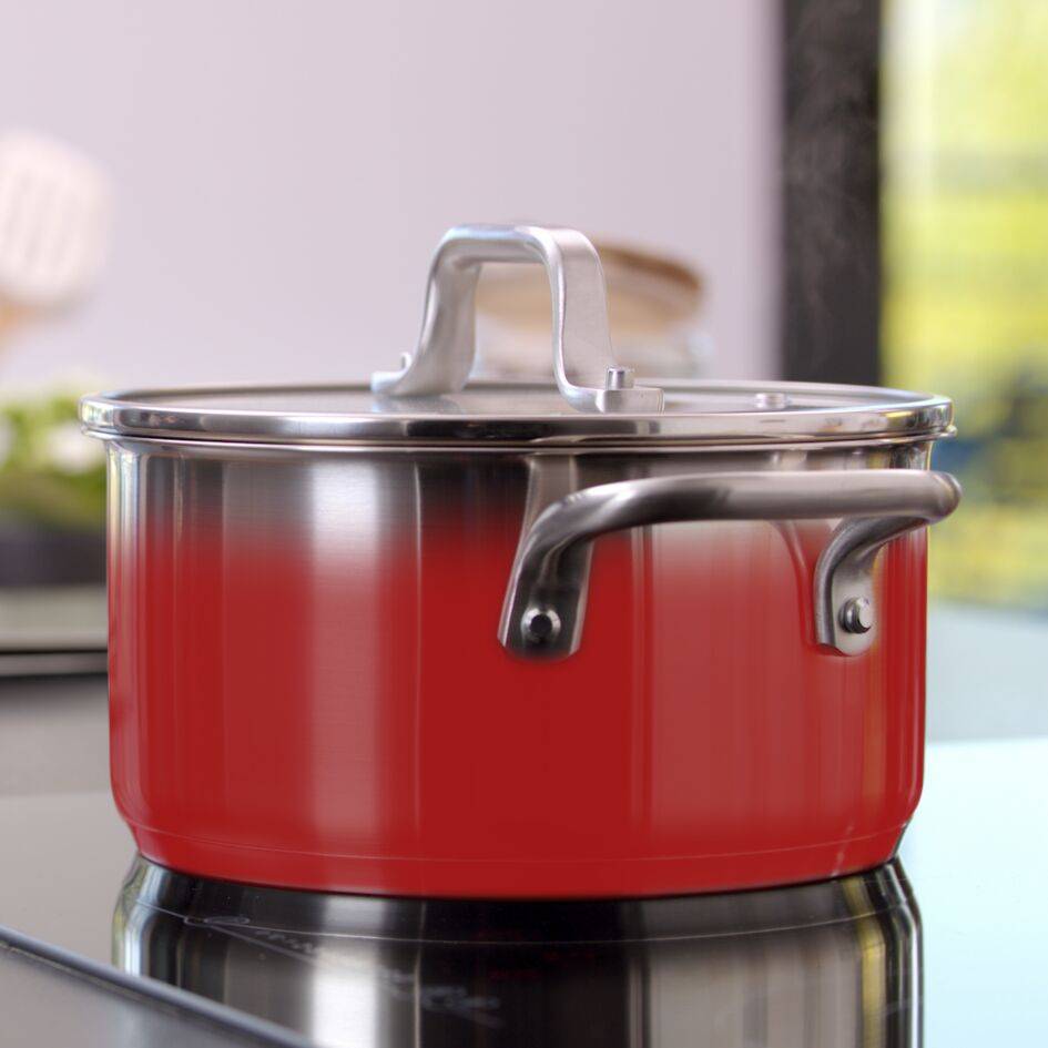 Virtuoso pannenset 5-delig (steelpan 16 cm, kookpan 18/20/24 cm, hoge kookpan 22 cm)